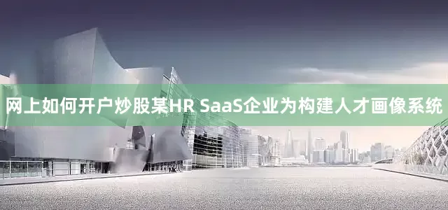 网上如何开户炒股某HR SaaS企业为构建人才画像系统