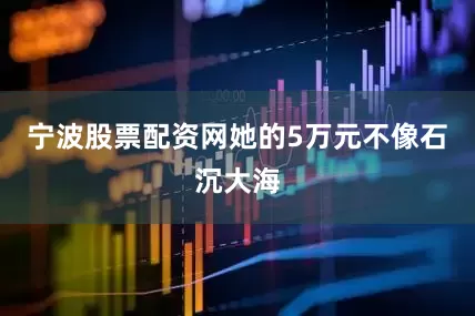 宁波股票配资网她的5万元不像石沉大海